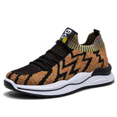 Men's Sports Spring Flying Woven Breathable Korean Sneakers